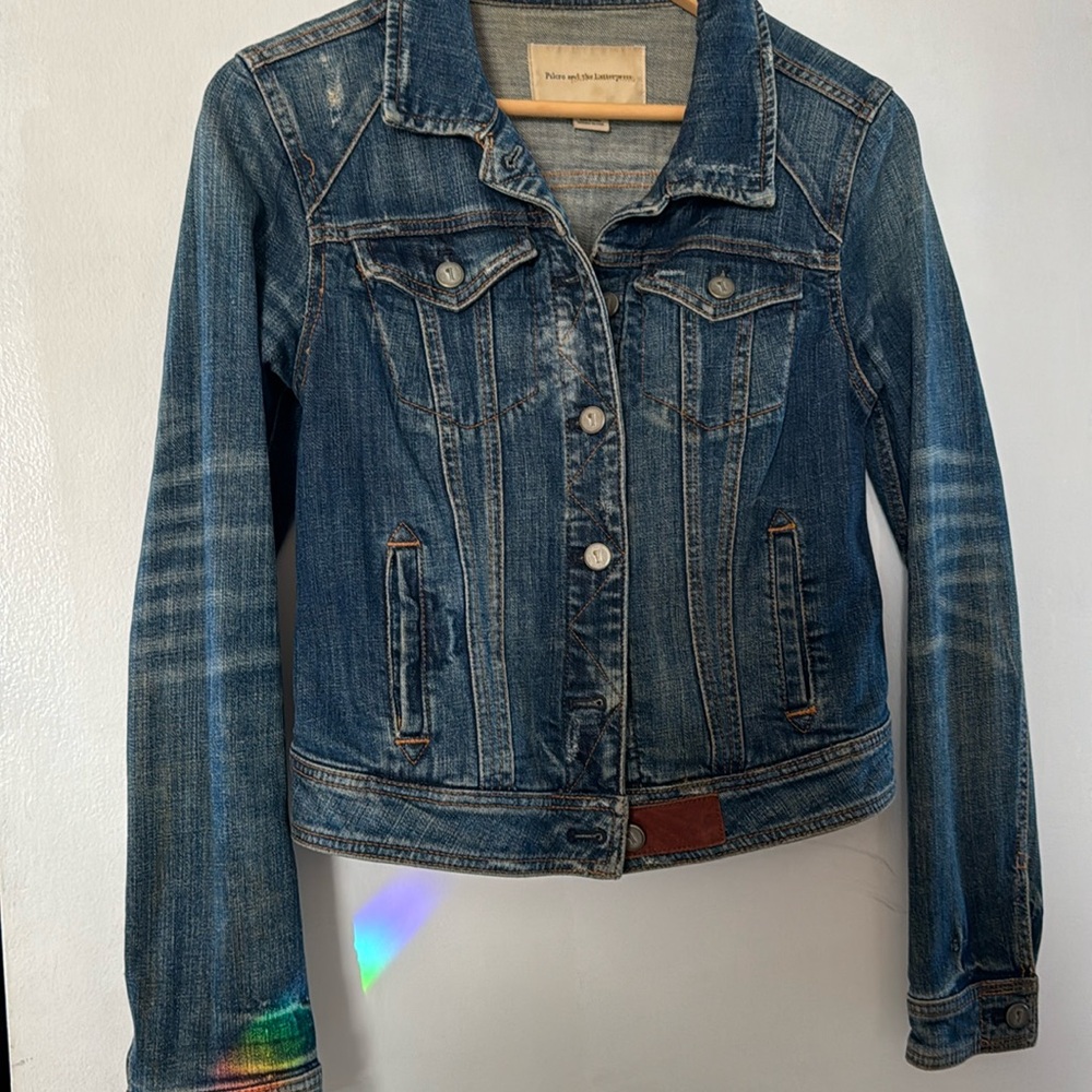 Anthropologie/Pilcro blue denim jacket